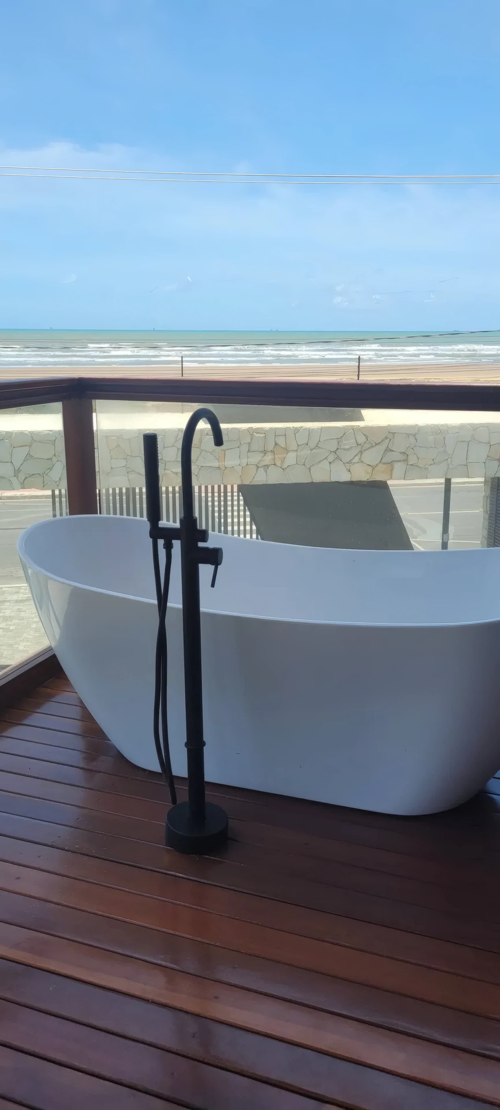 Casa a beira mar com piscina paradisíaca, casa 4, Varanda