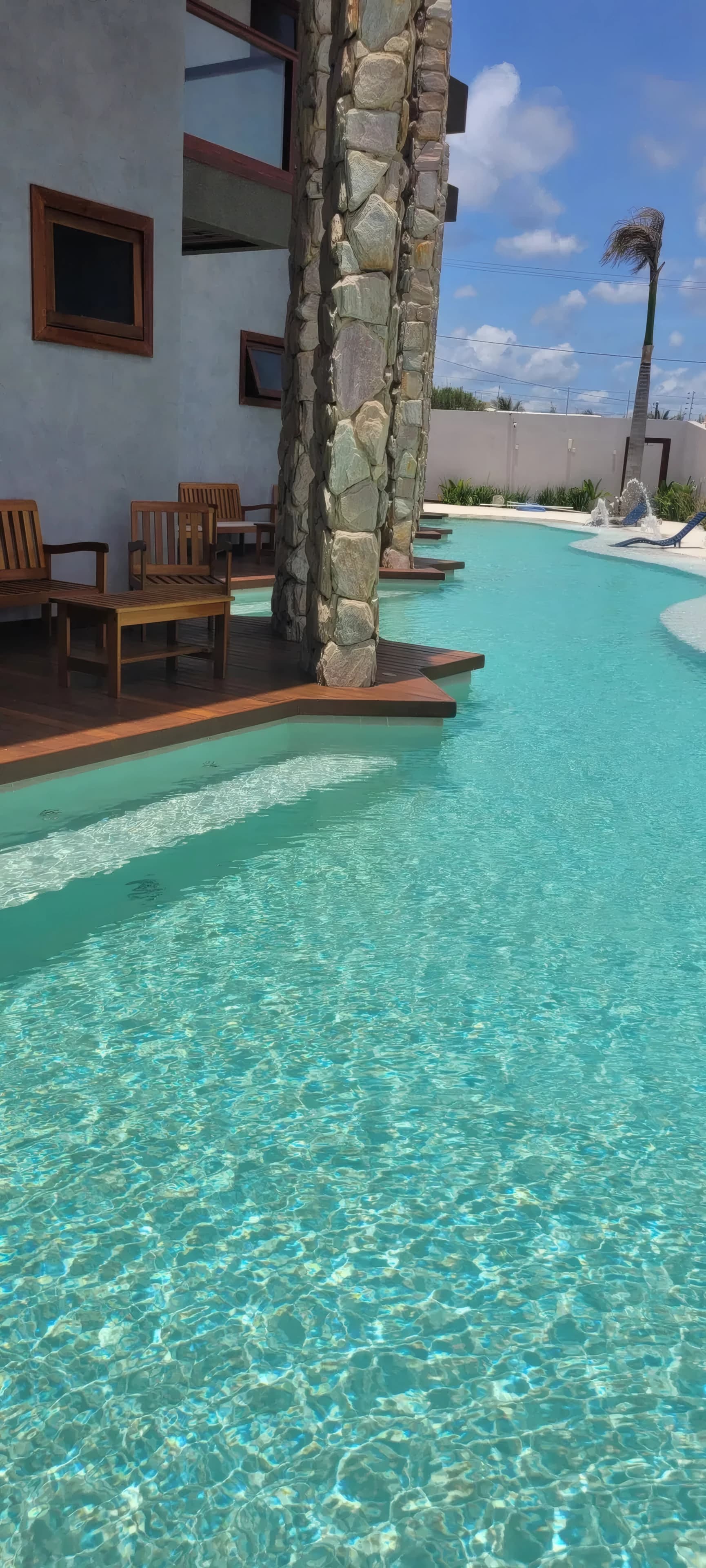 Casa a beira mar com piscina paradisíaca, casa 4, Piscina