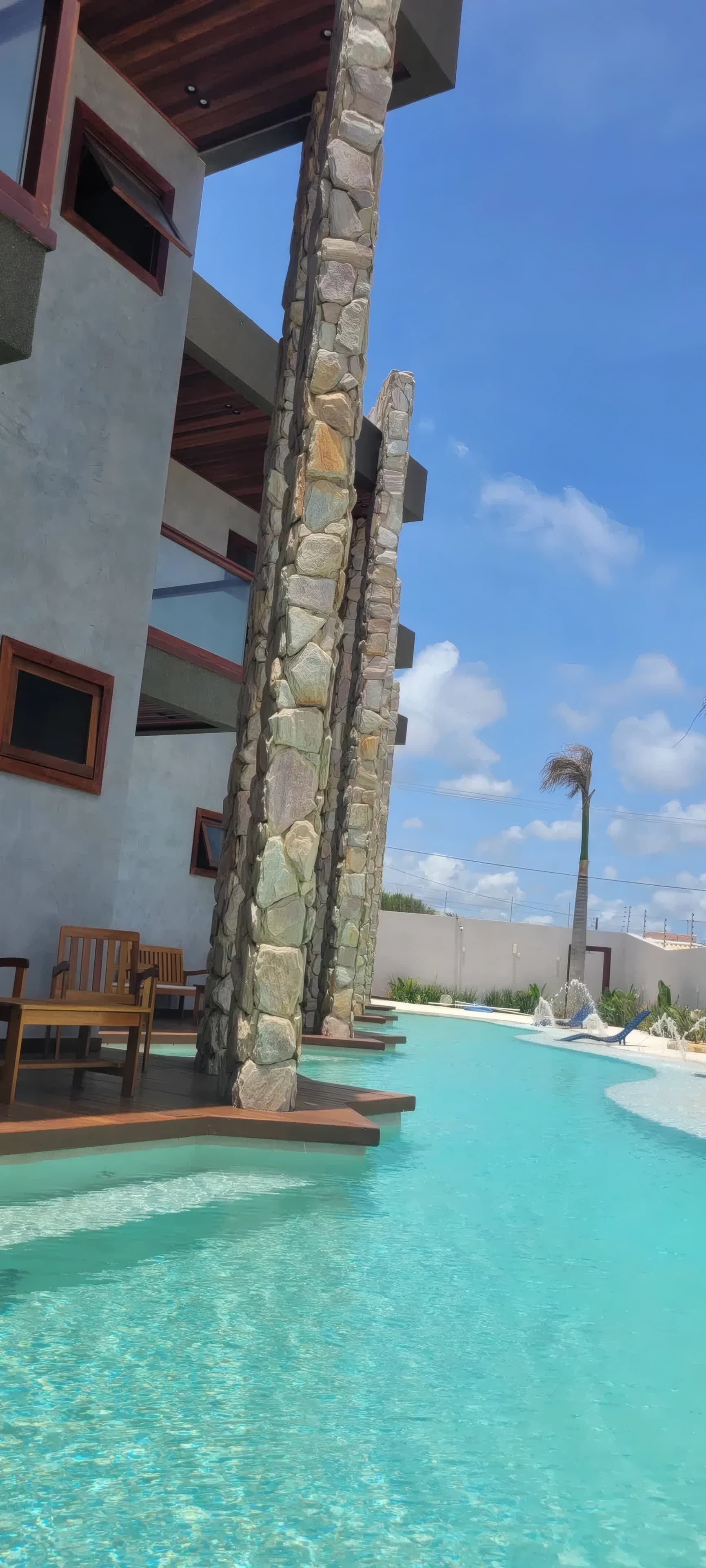 Casa a beira mar com piscina paradisíaca, casa 4, Piscina