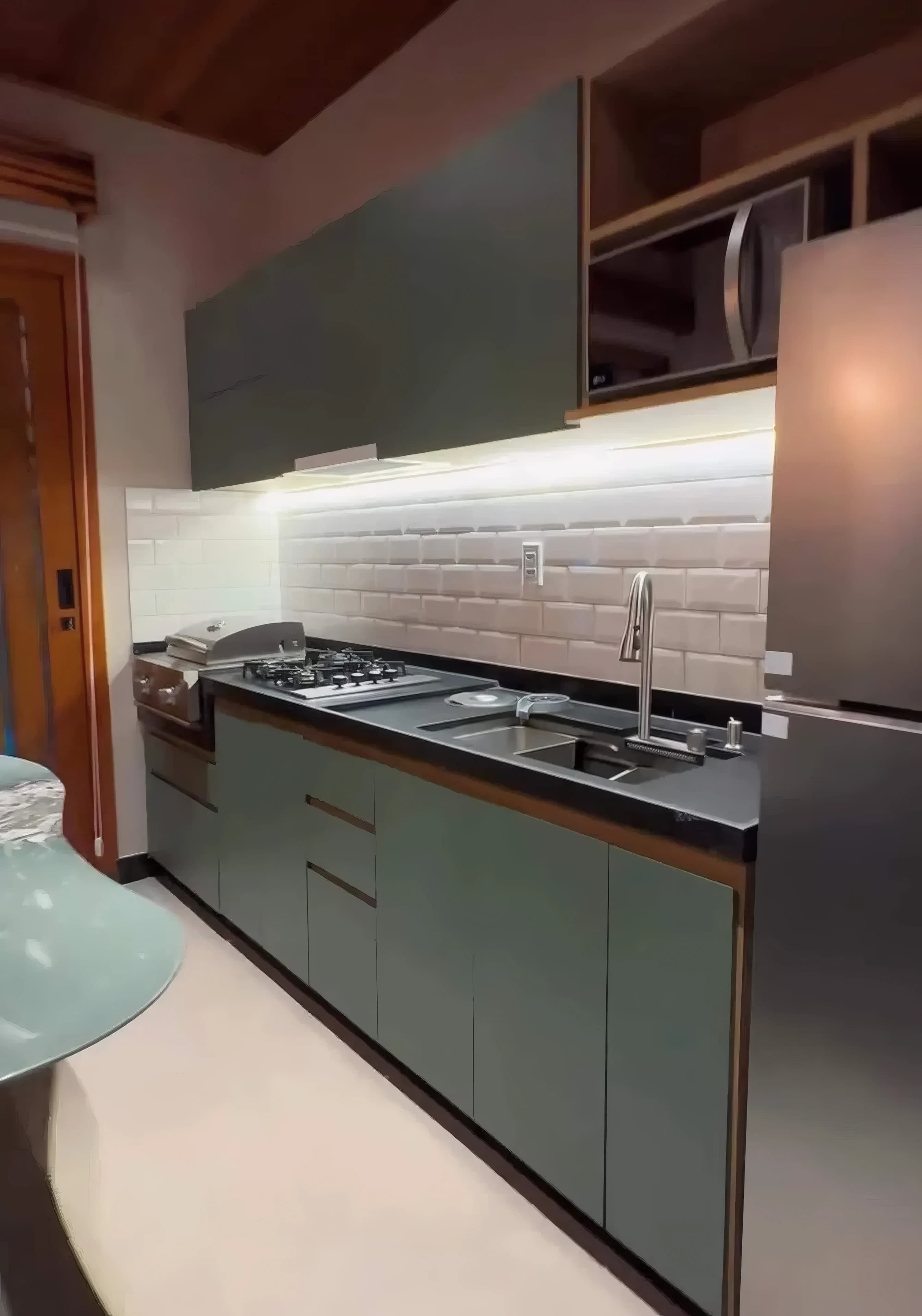 Casa a beira mar com piscina paradisíaca, casa 4, Cozinha